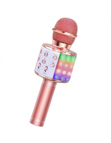Mikrofon karaoke ze światełkami LED -...