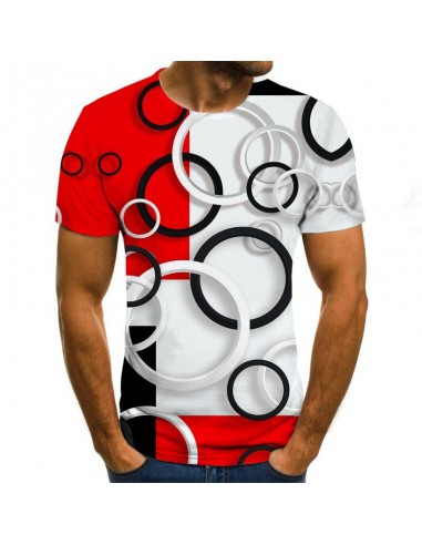 Koszulka męska t-shirt graficzny 3D koła