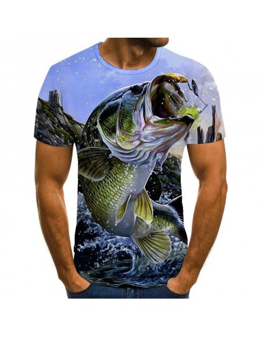 Koszulka męska 3D wędkarska t-shirt...