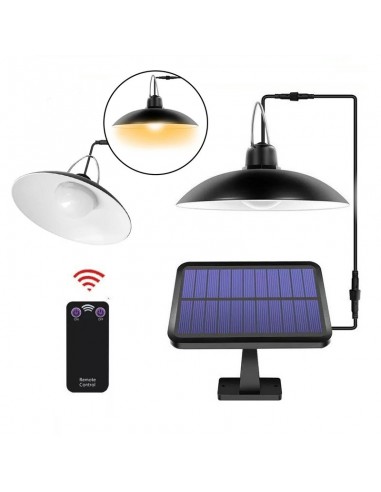 Lampa solarna żyrandol z pilotem LED...