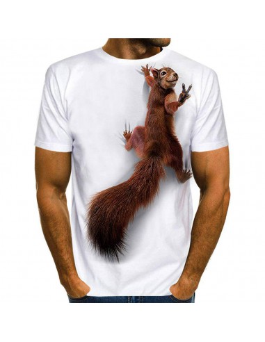 Koszulka męska t-shirt z wiewiórką...