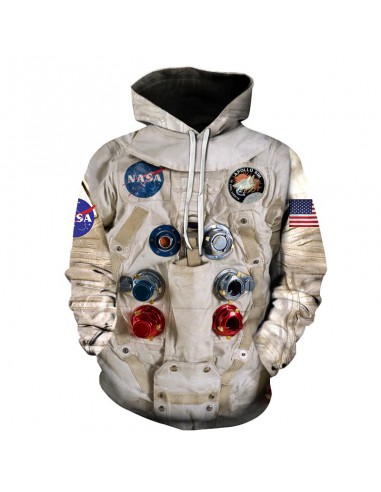 Bluza męska NASA z kapturem nadruk 3D...