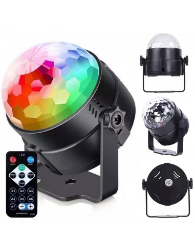 Projektor lampka kula dyskotekowa RGB
