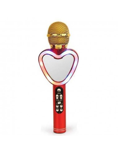 Mikrofon karaoke z głośnikiem serce i...