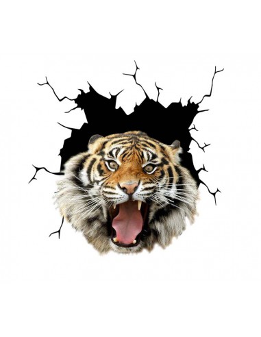 Tygrys 3D wlepka nalepka...