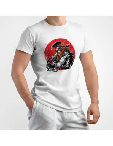 Modny bawełniany t-shirt 3D biały...