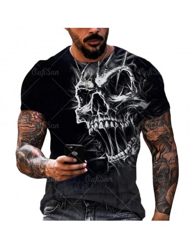 Czarna koszulka T-shirt 3D z...