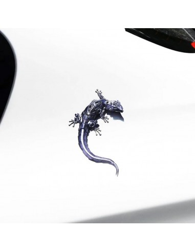 Naklejka 3D mechaniczna jaszczurka