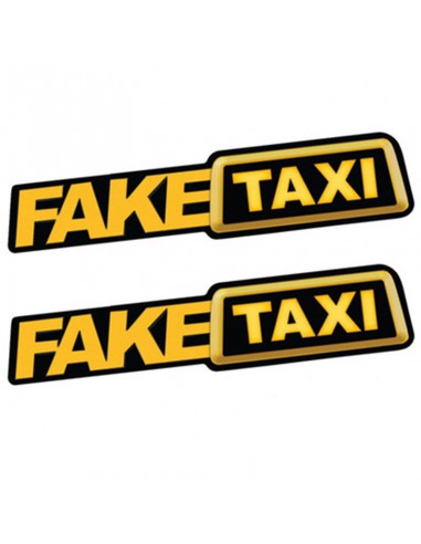 Śmieszna naklejka na samochód FakeTAXI