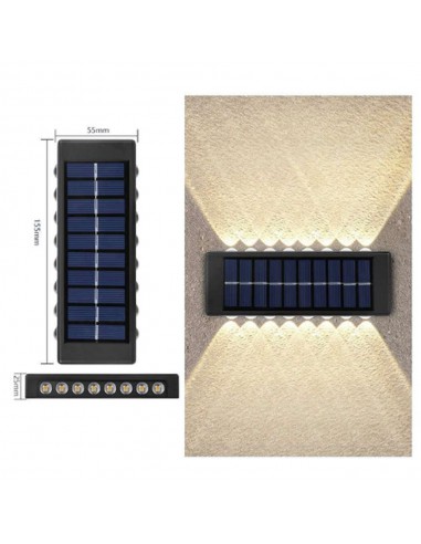 Duży kinkiet solarny LED na elewacje...