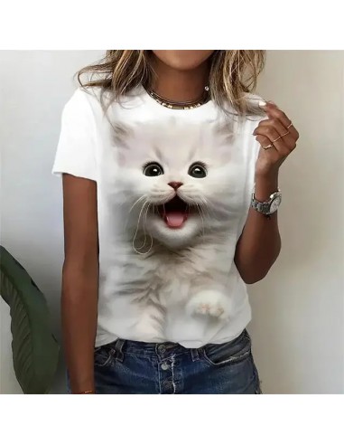 Koszulka damska T-shirt z wzorem 3D...